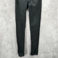 064. American Eagle Black Skinny Denim Stretch Pants Jeans Juniors Girls Size 0R