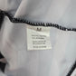 Black White Stripe Bikini High Waisted Bottom Swimwear Medium