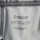 Reebok Black Gray Print Cropped capri Athletic Pants Bottoms Leggings S Small