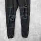 028. Blue Savvy Black Skinny Pants Denim Distressed Jeans 5/27