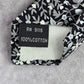 J.S. Blank & Co. Black White Floral Cotton Executive Spring Neck Tie Men's