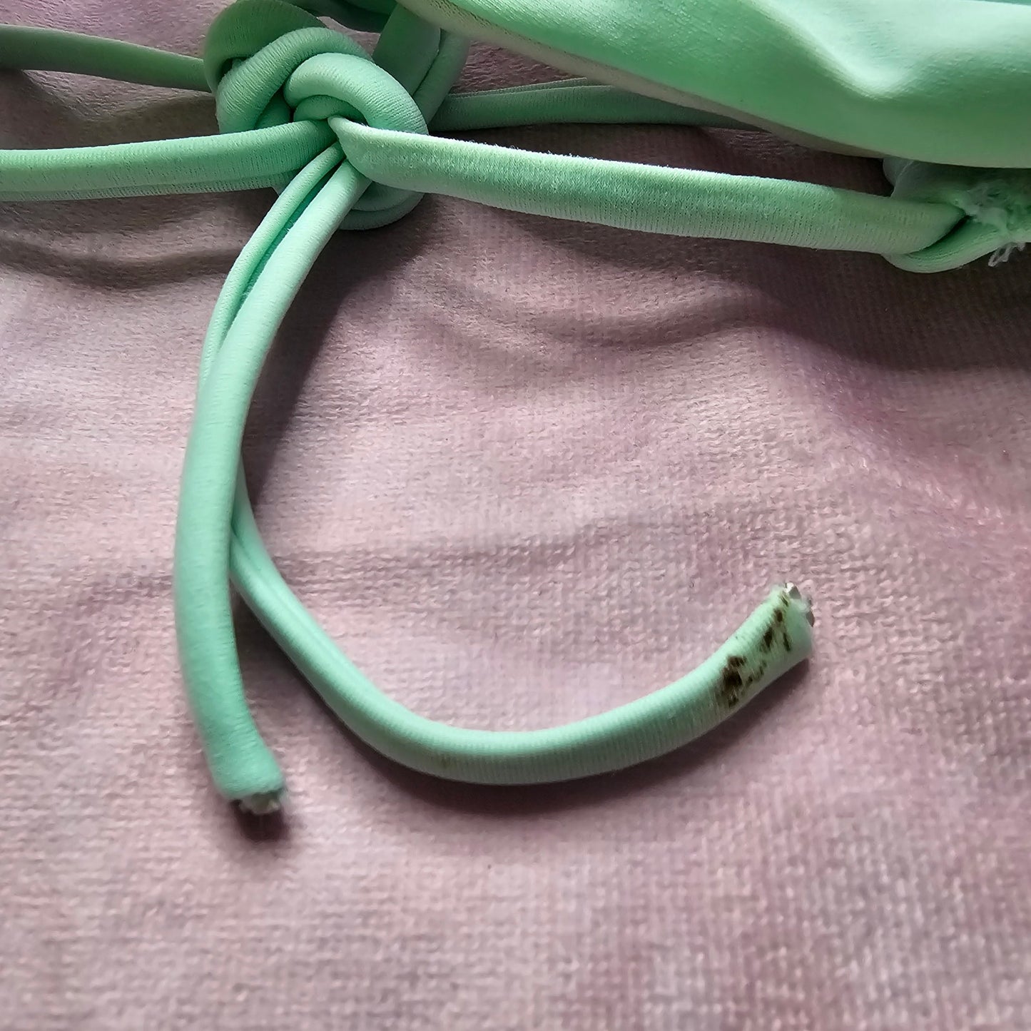 Xhilaration Green Padded String Bikini Top Swimwear XS