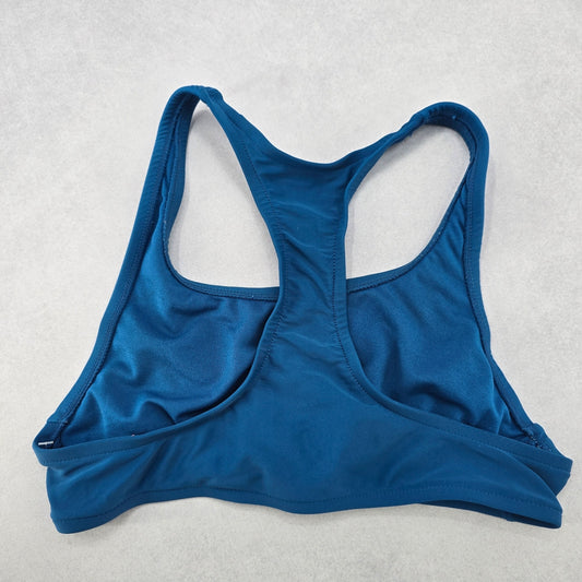 No Boundaries Blue Knot Sports Bra Active Bikini Bralette Swim Top S Small