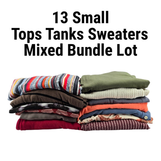 Lot of 13 Womens Tops Sweaters Tanks Random Mixed Bundle of 13 S Small