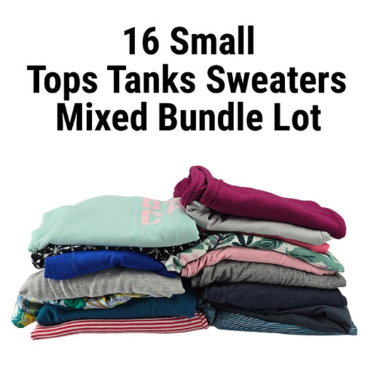 Lot of 16 Womens Tops Sweaters Tanks Random Mixed Bundle of 16 S Small