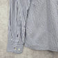 Arrow Purple White Stripes Button Down Long Sleeve Cotton Mens Shirt Medium