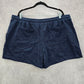 Terra & Sky Navy Blue Active Jogger Relaxed Pullon Sweat Pants Shorts Plus 2X