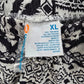 O'Rageous Black White Lace Stretch Boho Pattern Bottoms Pants Shorts Plus XL