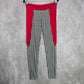 Red Black Houndstooth Active Stretch Legging Yoga Pant Bottoms S Small