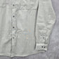 Axist Gray Button Down Western Work Casual Stripe Long Sleeve Dress Shirt XL