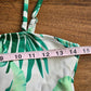 Tropical Leaf White One Piece Swimsuit Beach 90s Y2K Vacation Resort 90s Medium