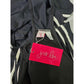 Jess Lea Black Soaking Up Sun Ruffle Swimsuit Stripe Top Large