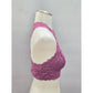 Felina Purple Lace Floral Whimsy Racerback Bridal Bralette Medium