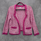 NYCC Plink Open Cardigan Sweater Long Sleeve Pocket Cotton Preppy Boho Medium