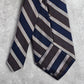 Jos. A. Bank Striped Brown Blue Repp Geometric Executive Silk Neck Tie Men's