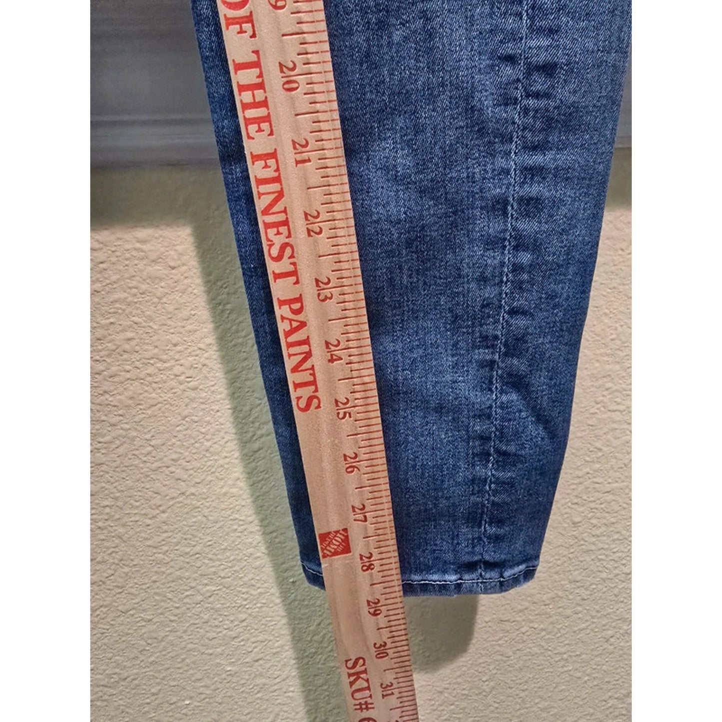7 For All Mankind Blue Skinny Cotton Womens Jeans 26
