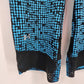 Under Armour Blue Black Cropped Activewear Yoga Leggings Active Sports Large