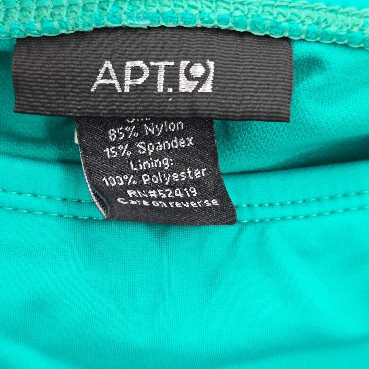 Apt 9 Green Mini Ruffle Stretch Ruched Skort Swimwear Plus 16