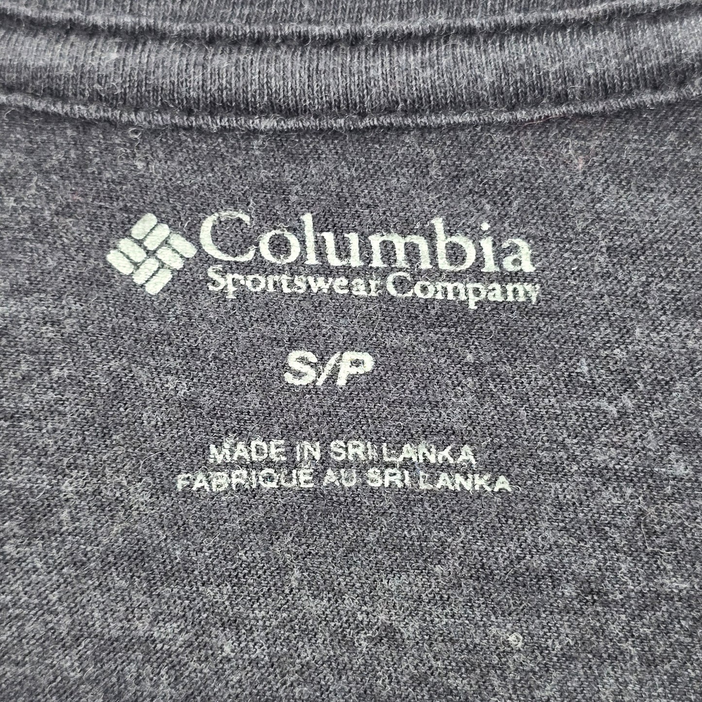 061. Columbia Gray Floral Long Sleeve Tshirt Top Small