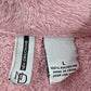 New Directions Pink Fuzzy Sweater Pullover Long Sleeve Cardigan Large