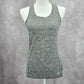 Asics Gray Heather Racerback Activewear Sportswear Tank Top Small