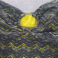 Mossimo Black Chevron Tube Padded Strapless Swimwear Tankini Tank Top Medium M