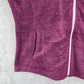 Purple Fleece Zipper Long Sleeve Activewear Y2K Sweater Cardigan Large