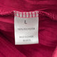 Jason Maxwell Red Lace Quarter Sleeve Ruched Top Blouse Large