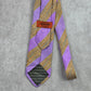 Missoni Cravatte Purple Executive Stripe Geometric Italy Silk Neck Tie Men's
