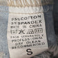 Blue Wash Raw Jeans Denim Distress Button Jacket Small