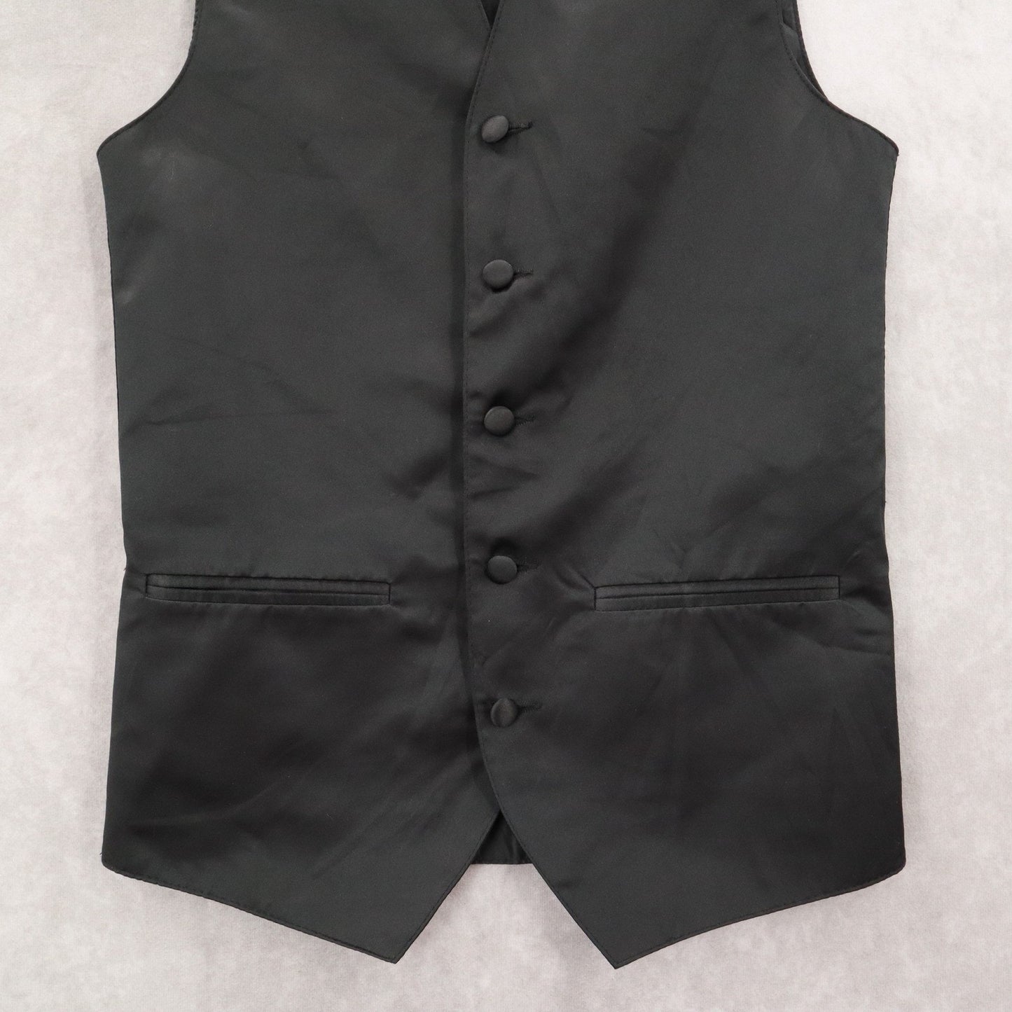 Tuxedo Park Black 5 Point Waistcoat Slim Formal Tuxedo Suit Vest 30R 2XS