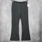 Classic Concepts Black Pull On Stretch Straight Wide Flare Pants L Large