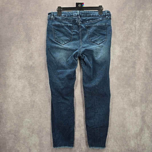 031. D. Jeans Blue Straight Skinny Denim Pants Jeans 14