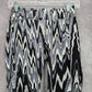 Reebok Black Gray Print Cropped capri Athletic Pants Bottoms Leggings S Small