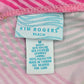 Kim Rogers Pink Brown Stripe Medium Bikini Bottom Swimwear