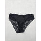 Joyspun Black Lace Panty Dainty Whimsy Sexy Goth Fairy Coquette Bridal XL
