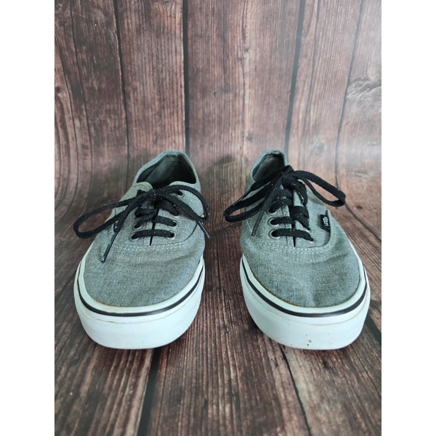 Gray Vans Era Off the Wall Classic Top Canvas Sneakers Mens Shoes 7.5