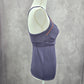 Lucky In Love Purple Crisscross Activewear Racerback Tank Tom Small