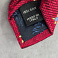 Jos. A. Bank Red Blue Floral Weave Geometric Silk Executive Italy Neck Tie Men's