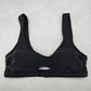 Time and Tru Black Padded Sports Bra Beach Bikini Bralette Swim Top S Small