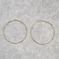 Gold Hoop Long Large Hook Boho Dangle Fashion Jewelry Earrings NWT JB2-33