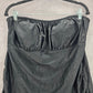 Old Navy Black Strapless Tube Top Padded Tankini XL Extra Large