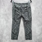 Victoria's Secrets Sport Gray Stripe Leggings Crop Capri Active Stretch M Medium