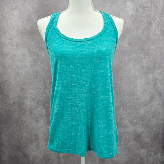 Athletic Works Green Racerback Performance Sportswear Tank Top Small