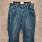 055. Levis Denizen Curvy Skinny Straight Stretch Blue Denim Pants Jeans 18M