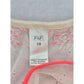 Pink Lace Floral F&F Bow Cute Romantic Panties Size 18