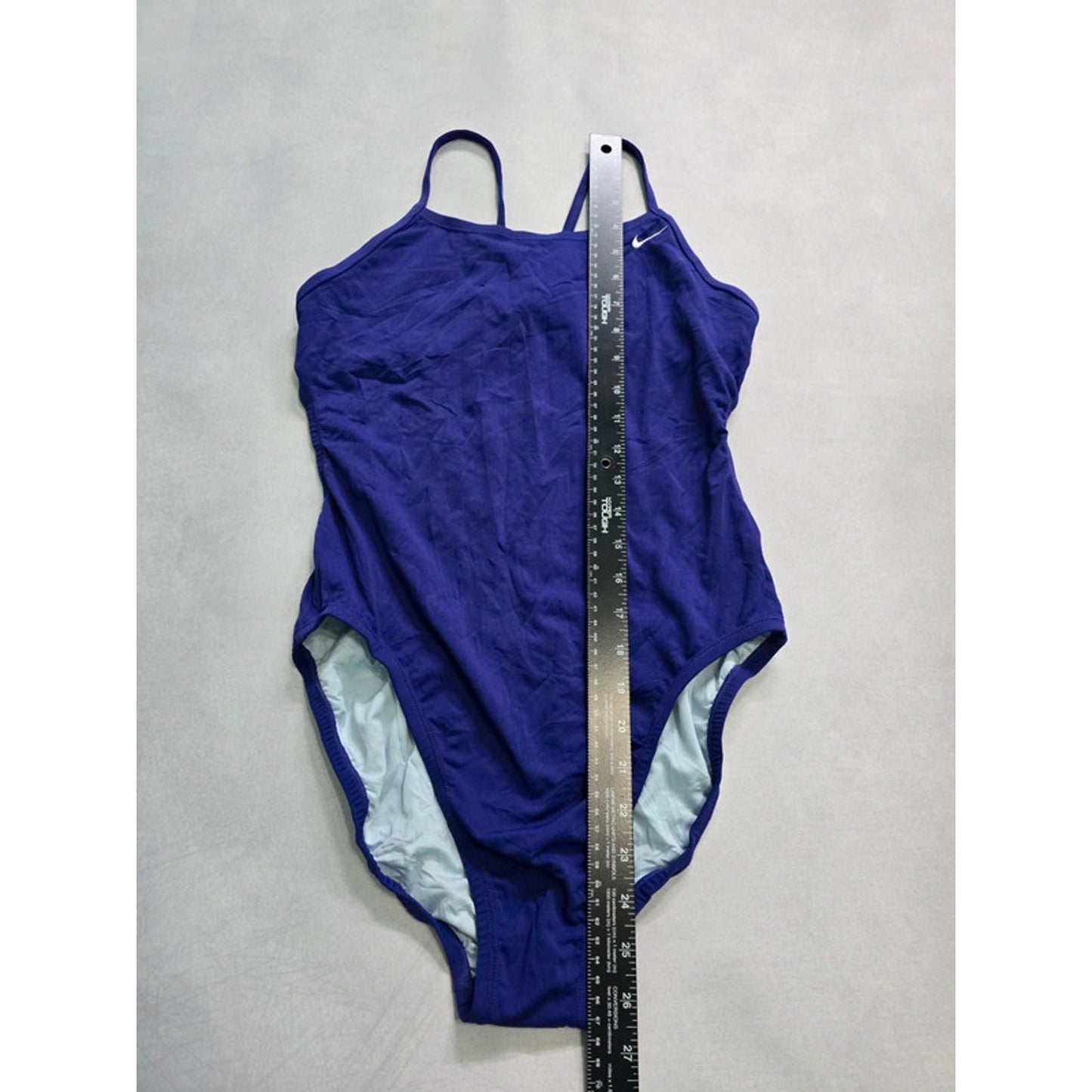 Nike Purple One Piece Swimsuit Beach Vacation Resort Whimsy Boho Medium 8