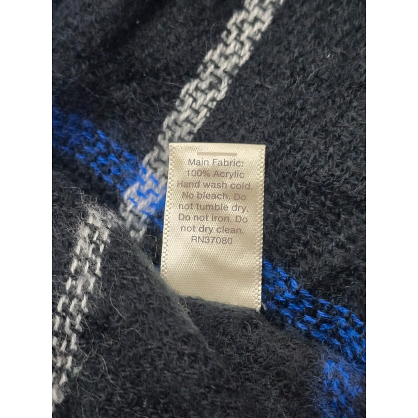 Est 1946 Green Pom Pom Plaid Long 90s Scarf OSFM