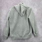 162. Forever 21 Gray Long Sleeve Cotton Sherpa Zip Up Hoodie Small