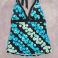 Nike Black Halter Tie Circle Padded Swimwear Tankini Tank Top Medium M